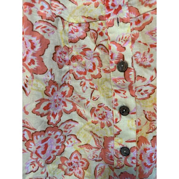 Billabong Far‎ Away Linen and Cotton Floral Mini Dress Size: M - NWT - Picture 5 of 5